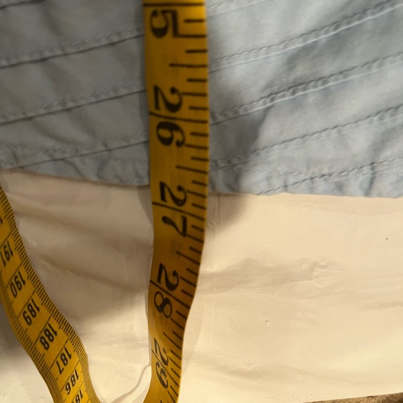 Denim and Company Button Down blouse.  Light blue with white trim  size XL - Picture 10 of 10